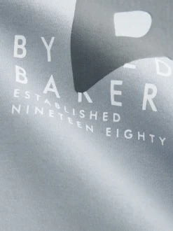 Gris - Baker by Ted Baker ensemble sweat à capuche et jogging graphique oversize