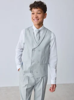 Gris - Baker by Ted Baker ensemble gilet, chemise et cravate