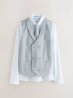 Gris - Baker by Ted Baker ensemble gilet, chemise et cravate