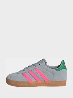 Gris - Baskets Adidas Original Gazelle enfant