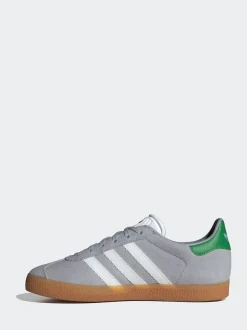 Gris - Baskets adidas Originals Gazelle Lace Junior