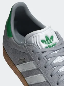 Gris - Baskets adidas Originals Gazelle Lace Junior