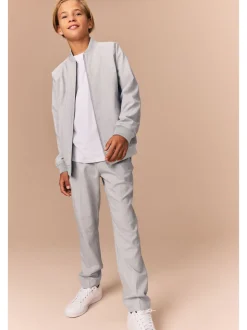 Gris - Blouson bombardier intelligent (3-16 ans)