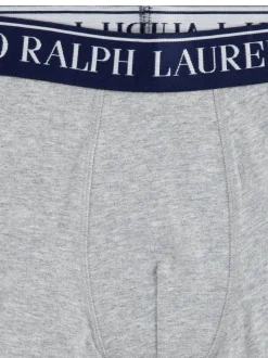 Gris - Boxers Polo Ralph Lauren en coton stretch à logo 5 Lot
