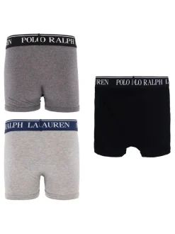 Gris - Boxers Polo Ralph Lauren en coton stretch à logo 5 Lot