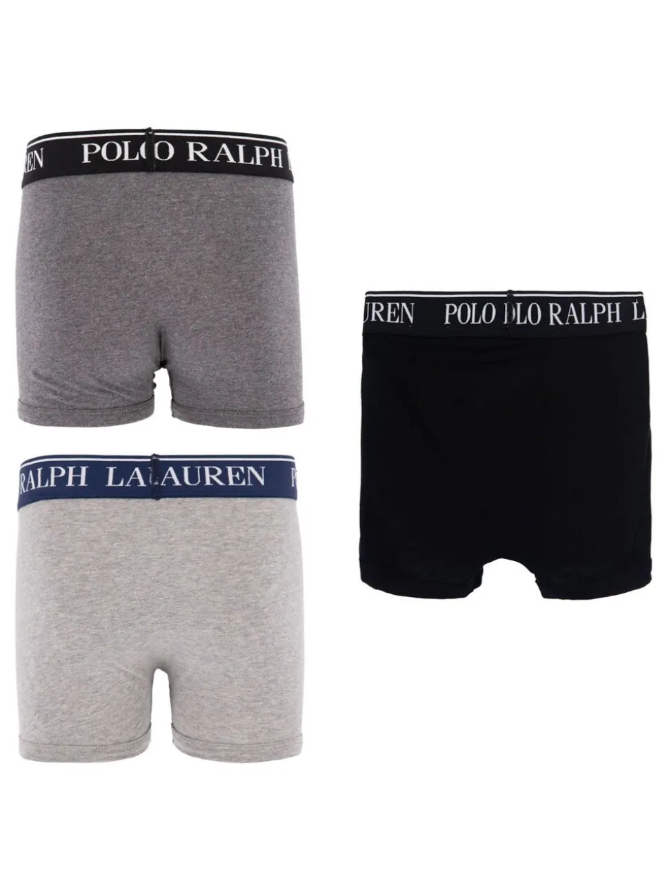 Gris - Boxers Polo Ralph Lauren en coton stretch à logo 5 Lot
