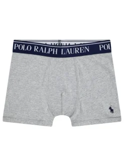 Gris - Boxers Polo Ralph Lauren en coton stretch à logo 5 Lot