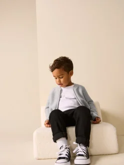 Gris - Cardigan zippé (3mths-7yrs)