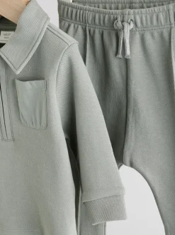 Gris - Ensemble polo et legging bébé (0mois-2ans)