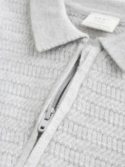 Gris - Ensemble pull et legging en maille bébé (0 mois-2 ans)