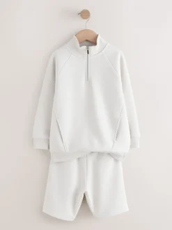 Gris - Ensemble Shorts à Col cheminée (3-16ans)