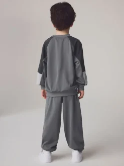 Gris - Ensemble Survêtement Nike Little Kids Lifestyle Essentials Col rond