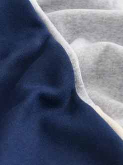 Gris - Ensemble sweat-shirt et joggings à col zippé en entonnoir