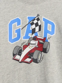 Gris - Gap T-shirt Manches longues Graphic (6mths-5yrs)