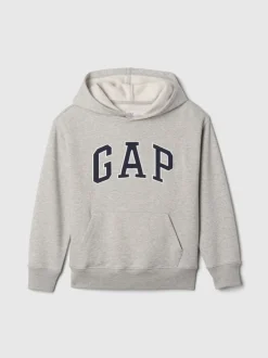 Gris - Gap Vintage Logo Sweat-shirt à capuche (4-13yrs)