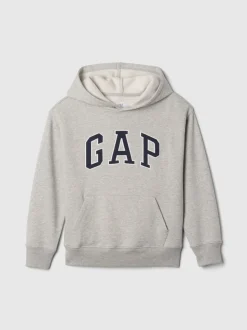 Gris - Gap Vintage Logo Sweat-shirt à capuche (4-13yrs)