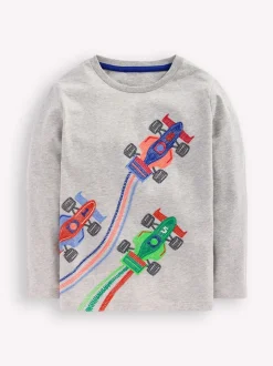 Gris - Haut Boden Superstitch à manches longues