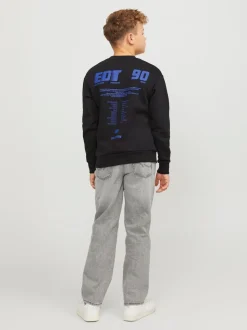 Gris - Jean JACK & JONES Junior Chris coupe décontractée noir