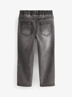 Gris - Jeans extensibles à taille élastique (3-16ans)