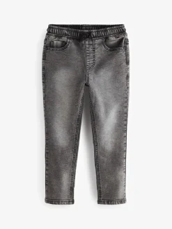 Gris - Jeans extensibles à taille élastique (3-16ans)