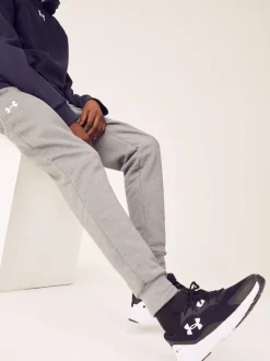 Gris - Joggers de fleece rivale de sous armure