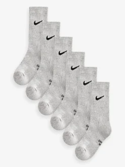 Gris - Lot de 6 chaussettes Nike Performance Col rond