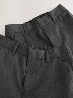 Gris - Lot de 2 pantalons d’école Clarks coupe classique