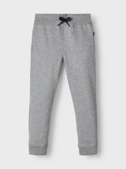Gris - Name It - Pantalon de jogging en coton à revers