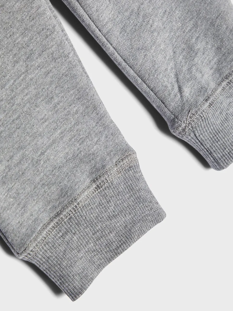 Gris - Name It - Pantalon de jogging en coton à revers