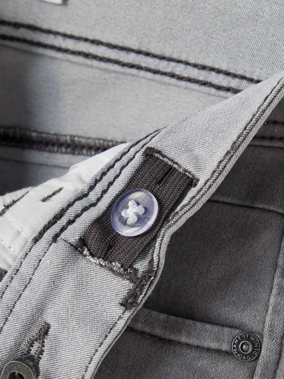 Gris - Name It Jean slim garçon