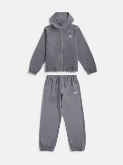 Gris - New Balance Ensemble veste légère et jogging
