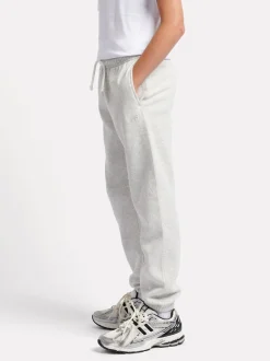 Gris - New Balance Small Boys Brush Back Logo Joggers