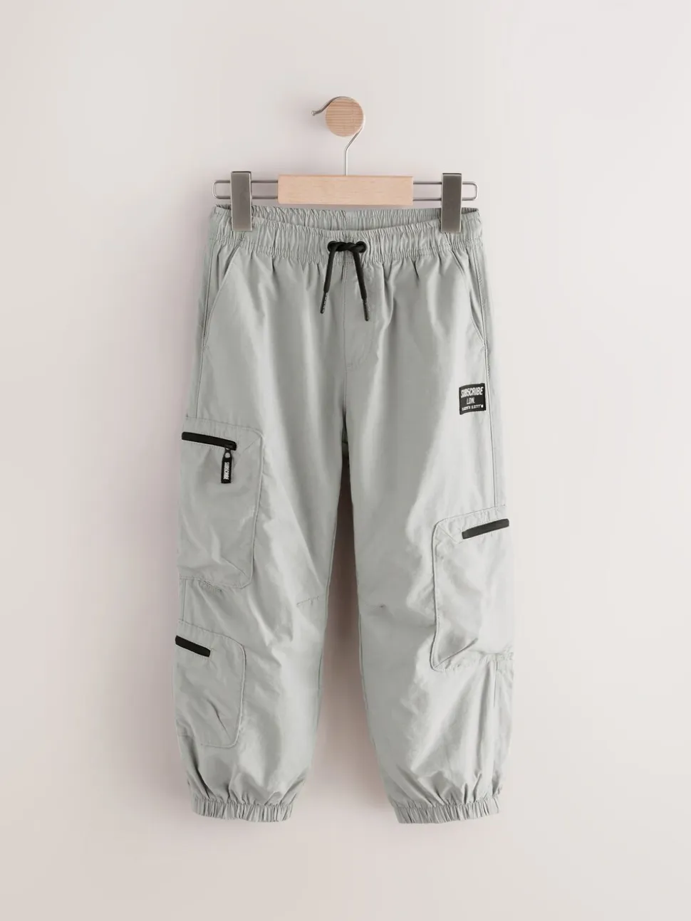 Gris - Pantalon à poche zippée Cargos (3-16ans)