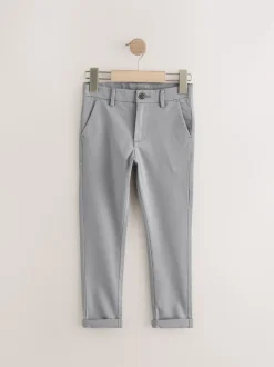 Gris - Pantalon chino extensible (3-17ans)