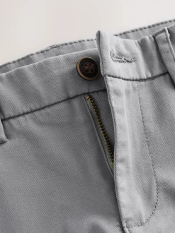 Gris - Pantalon chino extensible (3-17ans)