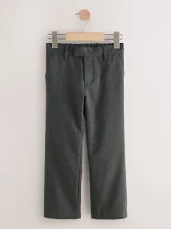 Gris - Pantalons d’école à taille standard coupe standard (3-17ans)