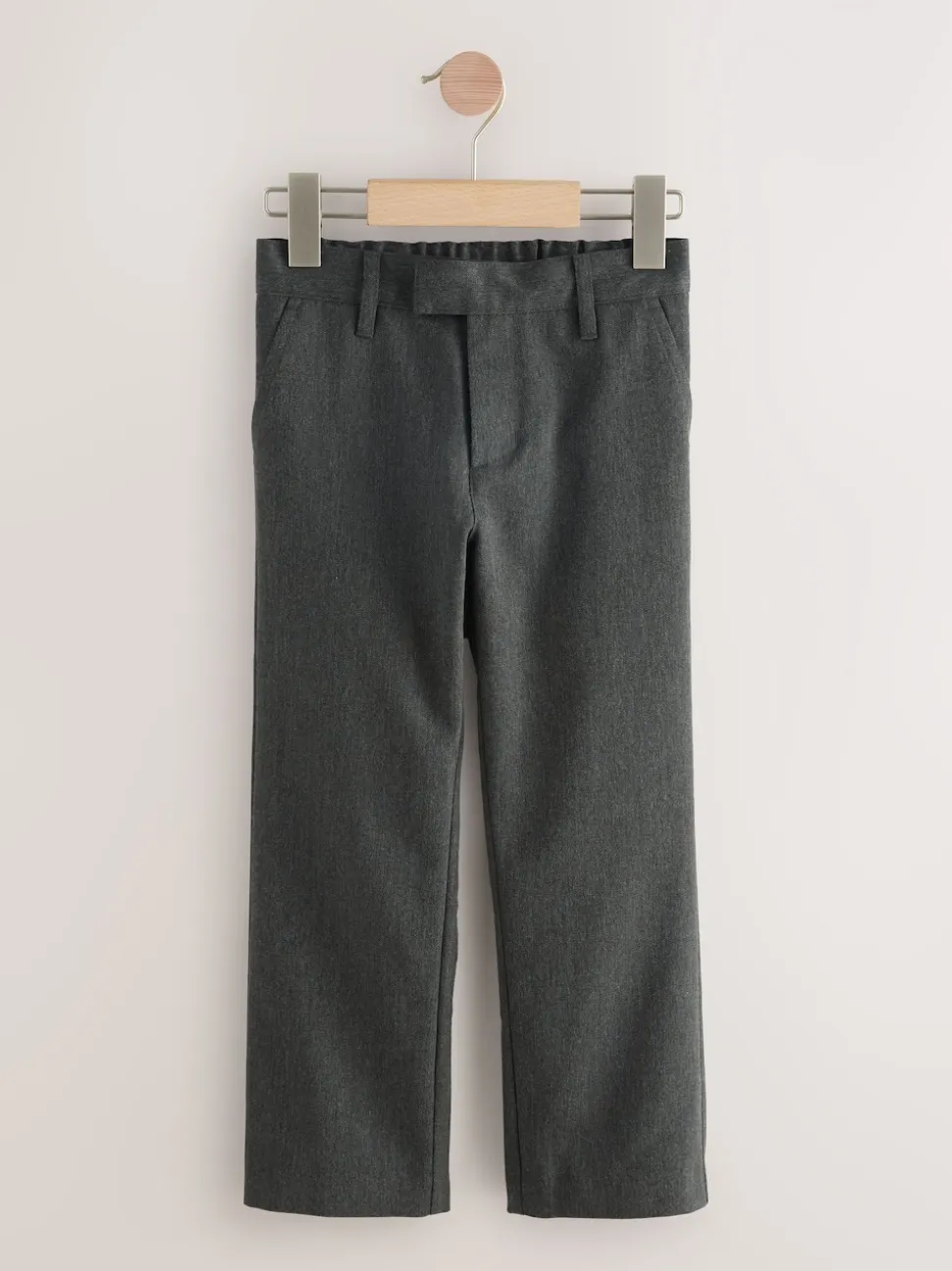 Gris - Pantalons d’école à taille standard coupe standard (3-17ans)