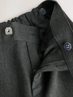 Gris - Pantalons d’école à taille standard coupe standard (3-17ans)