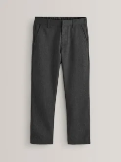 Gris - Pantalons d’école Coupe droite (3-17ans)
