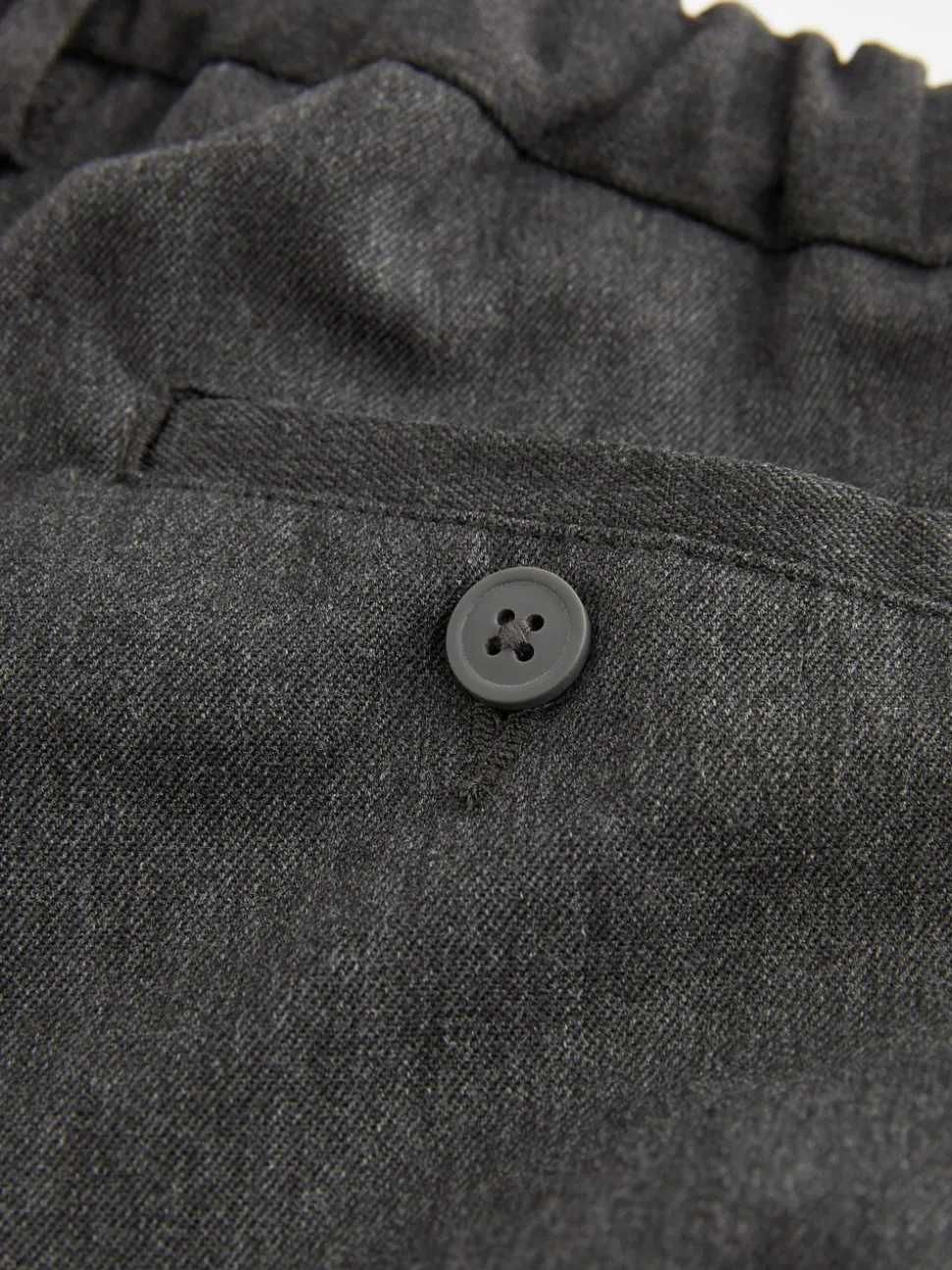 Gris - Pantalons Skinny School habillés extensibles à enfiler (3-17ans)