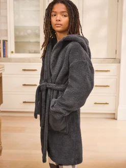 Gris - Peignoirs en laine polaire (1.5-16ans)