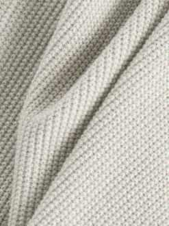 Gris - Polo en maille à manches longues et col zippé (3-16ans)