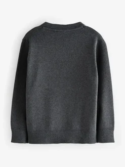 Gris - Pull Clarks unisexe en maille pour l’école