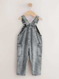 Gris - Salopette en denim (3mths-7yrs)
