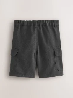 Gris - Short cargo pour l'école (3-14ans)