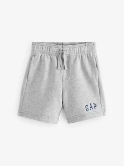 Gris - Short Gap doublé en polaire avec logo (4-13ans)
