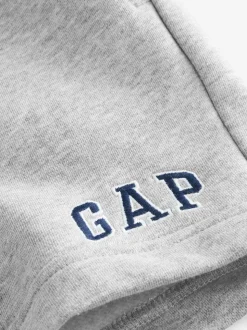 Gris - Short Gap doublé en polaire avec logo (4-13ans)
