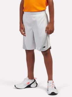 Gris - Shorts de football New Balance à empiècements