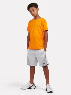 Gris - Shorts de football New Balance à empiècements