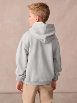 Gris - Superdry Sweat à capuche Essentiel